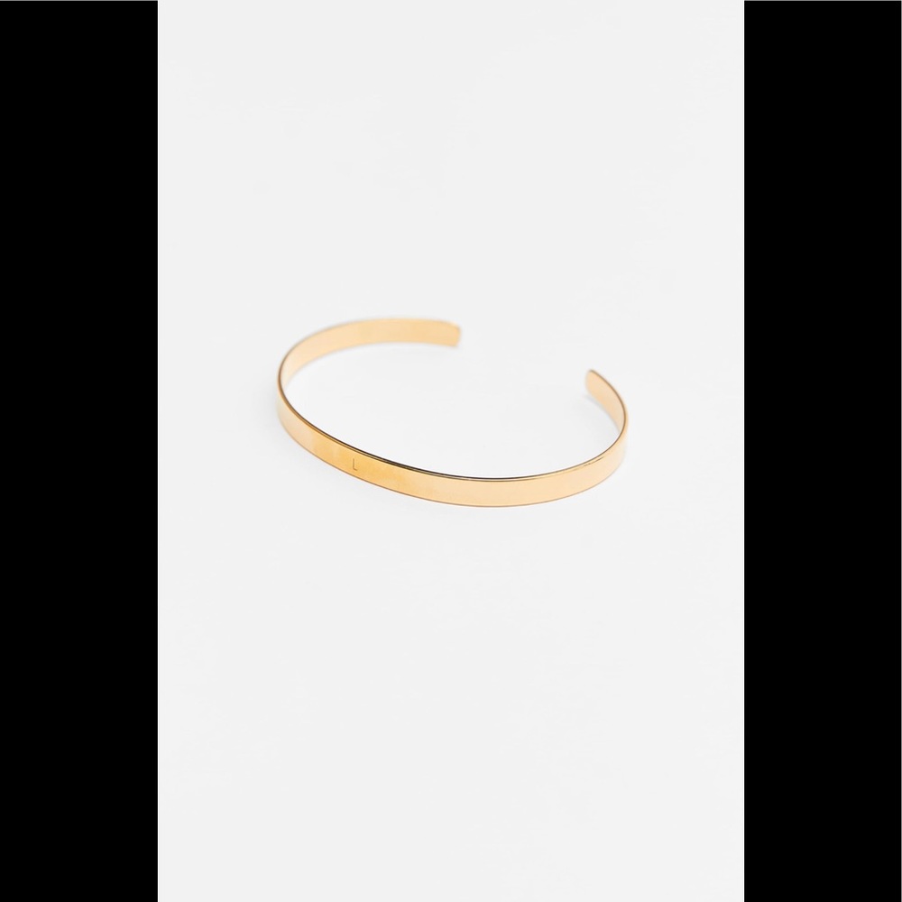 NWT ZARA STERLING SILVER INITIAL BRACELET [L] - Picture 4 of 5